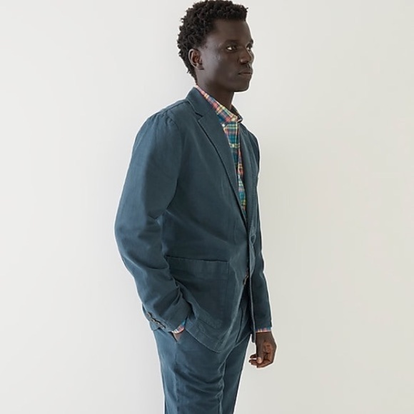 J Crew Garment-dyed cotton-linen chino suit jacket
Item AX270 - Picture 4 of 6